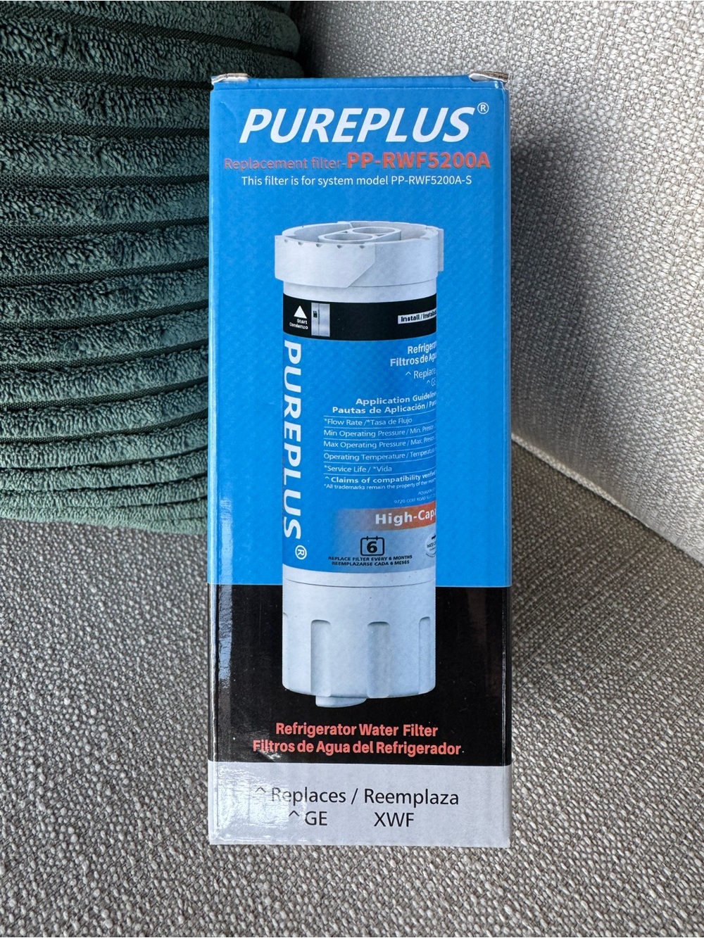 PUREPLUS PP-RWF5200A Refrigerator Water Filter Replacement for GE XWF NEW